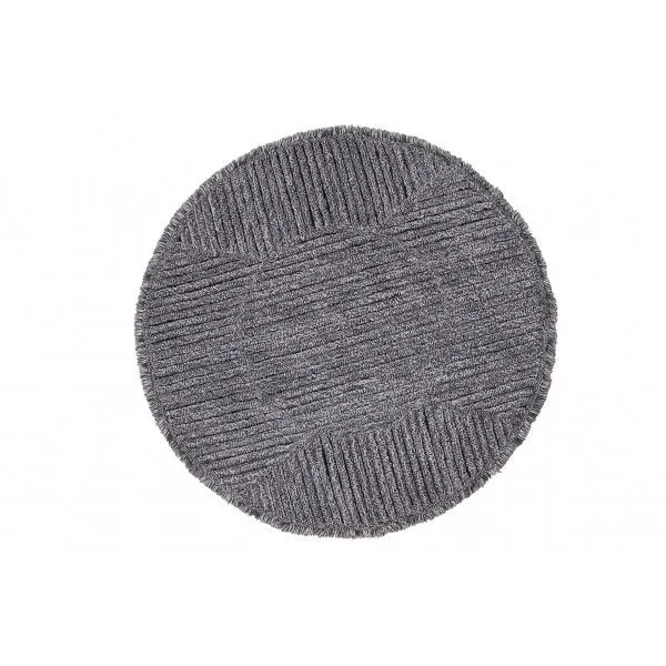 Dywan BLACK TEA 160x160 szary wełniany | MIRAT. w stylu kolekcja
