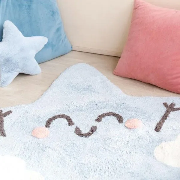 Dywan dziecięcy HAPPY STAR 120x120 niebieski w kształcie gwiazdki | MIRAT. w stylu kolekcja