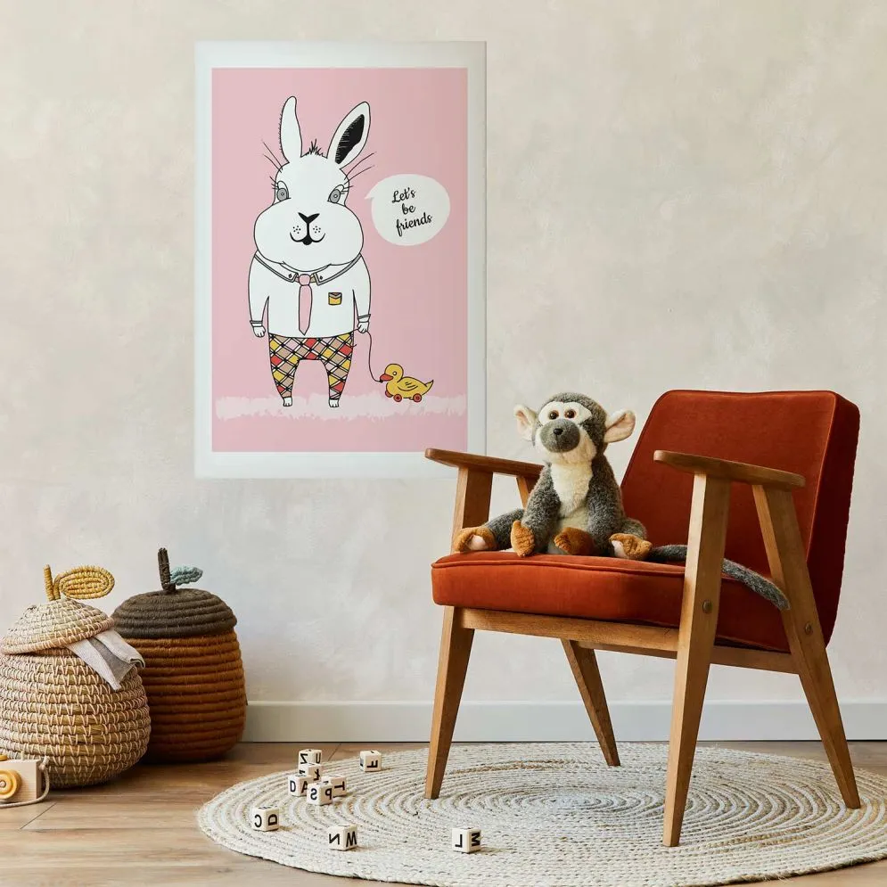 Plakat Przyjaciel królika 29,7x42 cm bez ramy z marginesem | MIRAT.