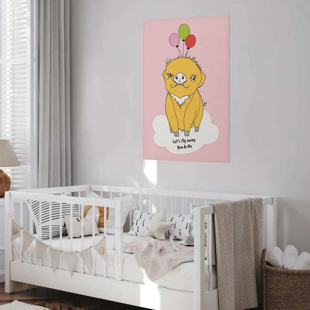 Plakat Podniebna świnka 21x30 cm bez ramy bez marginesu | MIRAT.