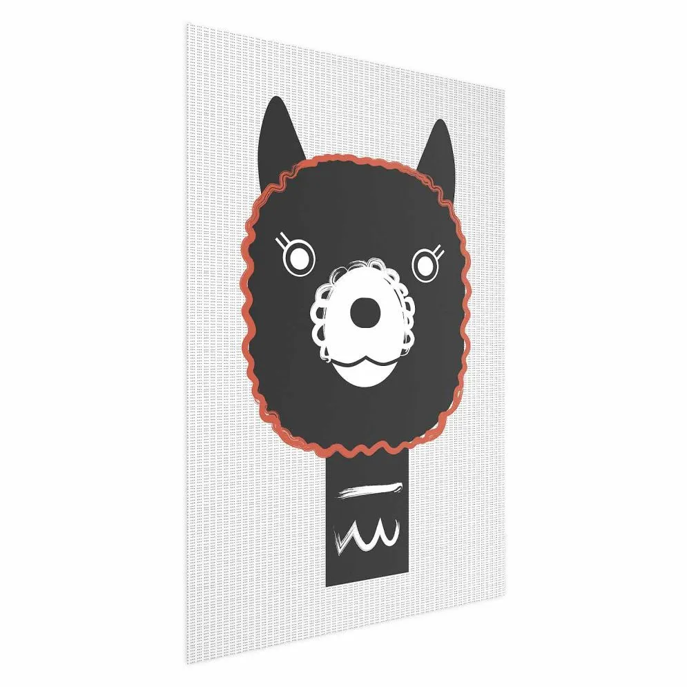 Plakat Dekoracyjna alpaka 21x30 cm bez ramy bez marginesu | MIRAT.