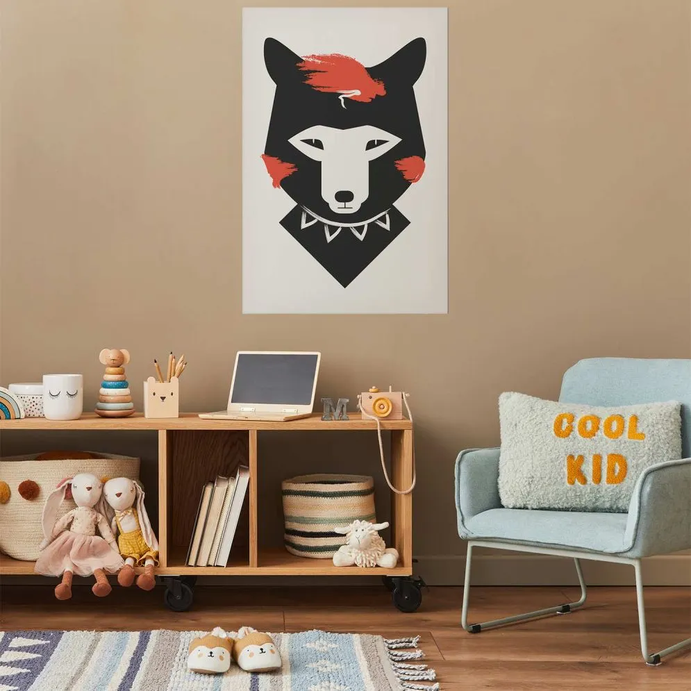 Plakat Grzeczny lisek 29,7x42 cm bez ramy bez marginesu | MIRAT.
