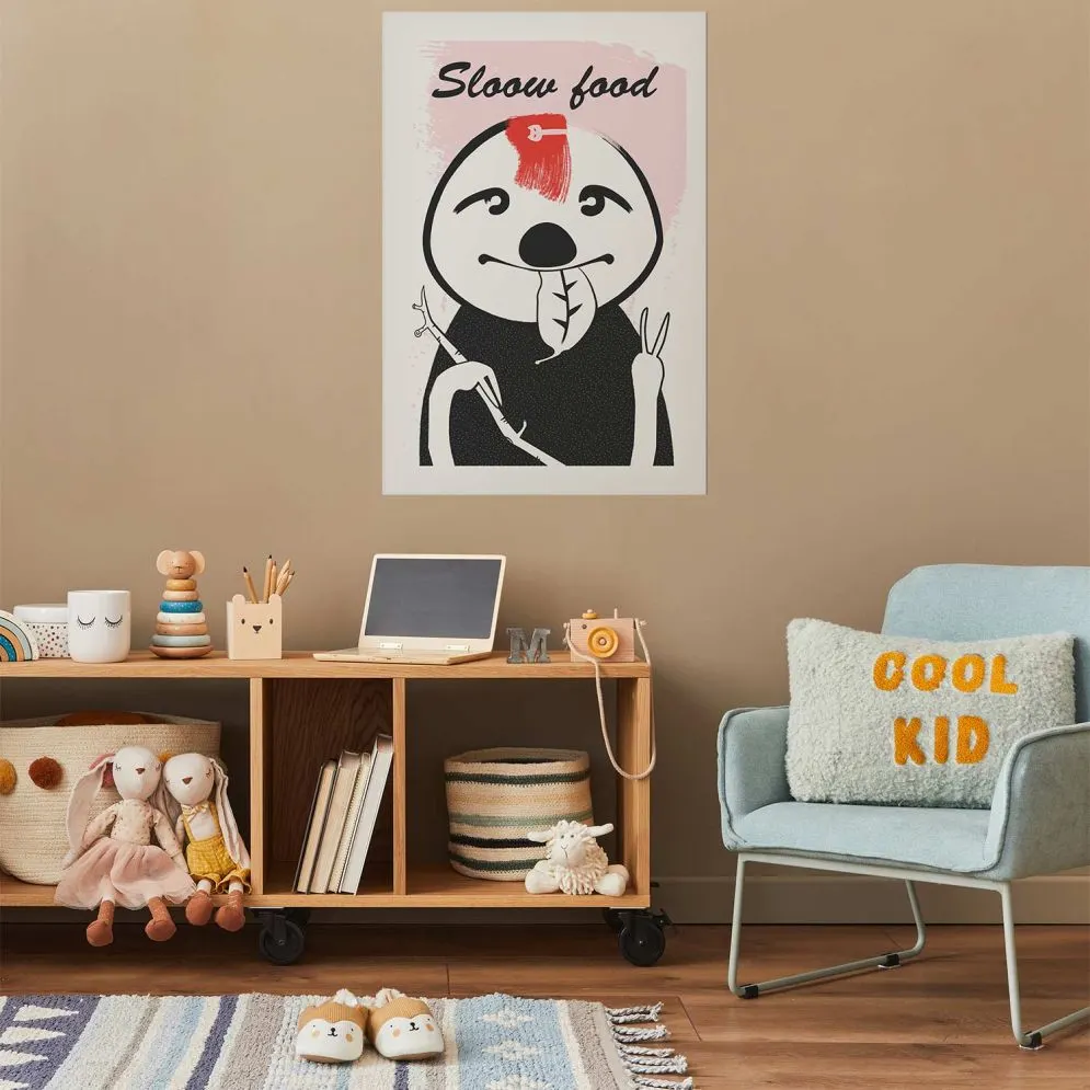 Plakat Leniwiec trendsetter 40x60 cm bez ramy z marginesem | MIRAT.