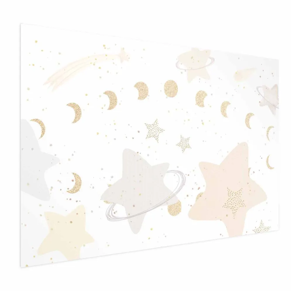 Plakat Księżyc i gwiazdy 30x21 cm bez ramy bez marginesu | MIRAT.