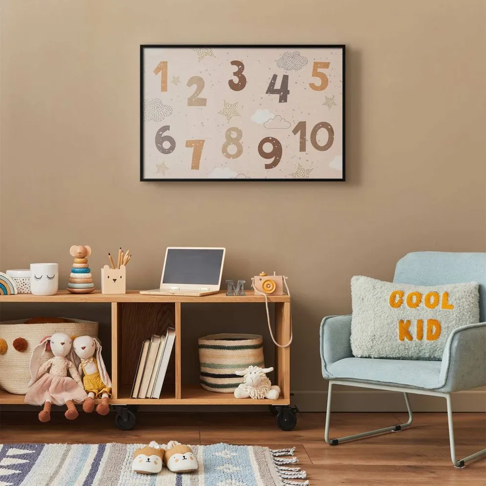 Plakat Cyferki 90x60 cm z ramą czarną bez marginesu | MIRAT.