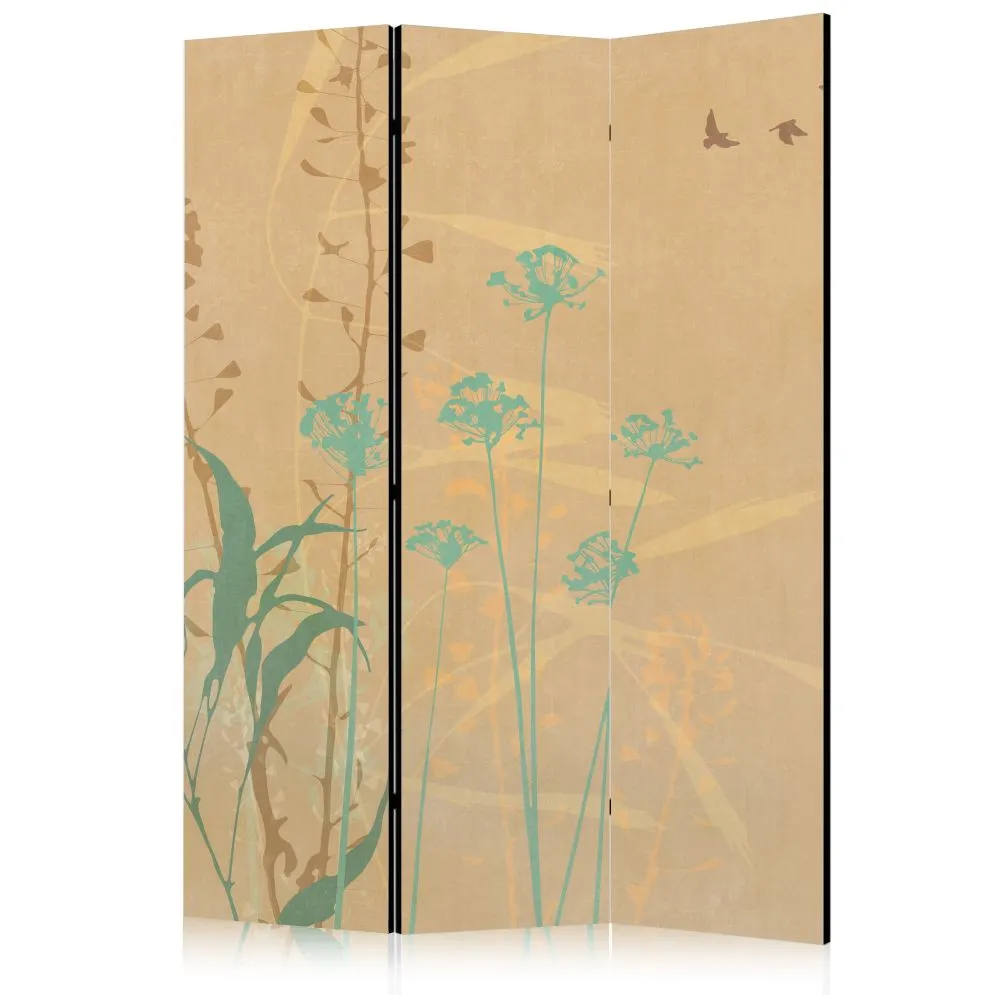 Parawan dwustronny Dla dzieci 135x172 cm 3-częściowy beżowy | MIRAT.