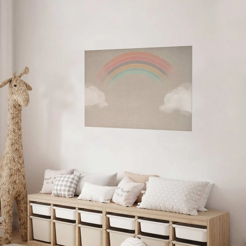 Plakat Tęcza w deszczu 60x40 cm bez ramy bez marginesu | MIRAT.