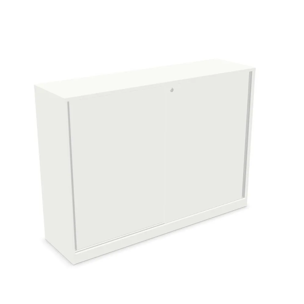Szafka biurowa przesuwna EASY SPACE CABINET S 3-OH 160cm biała zamykana I sklep meblowy MIRAT.