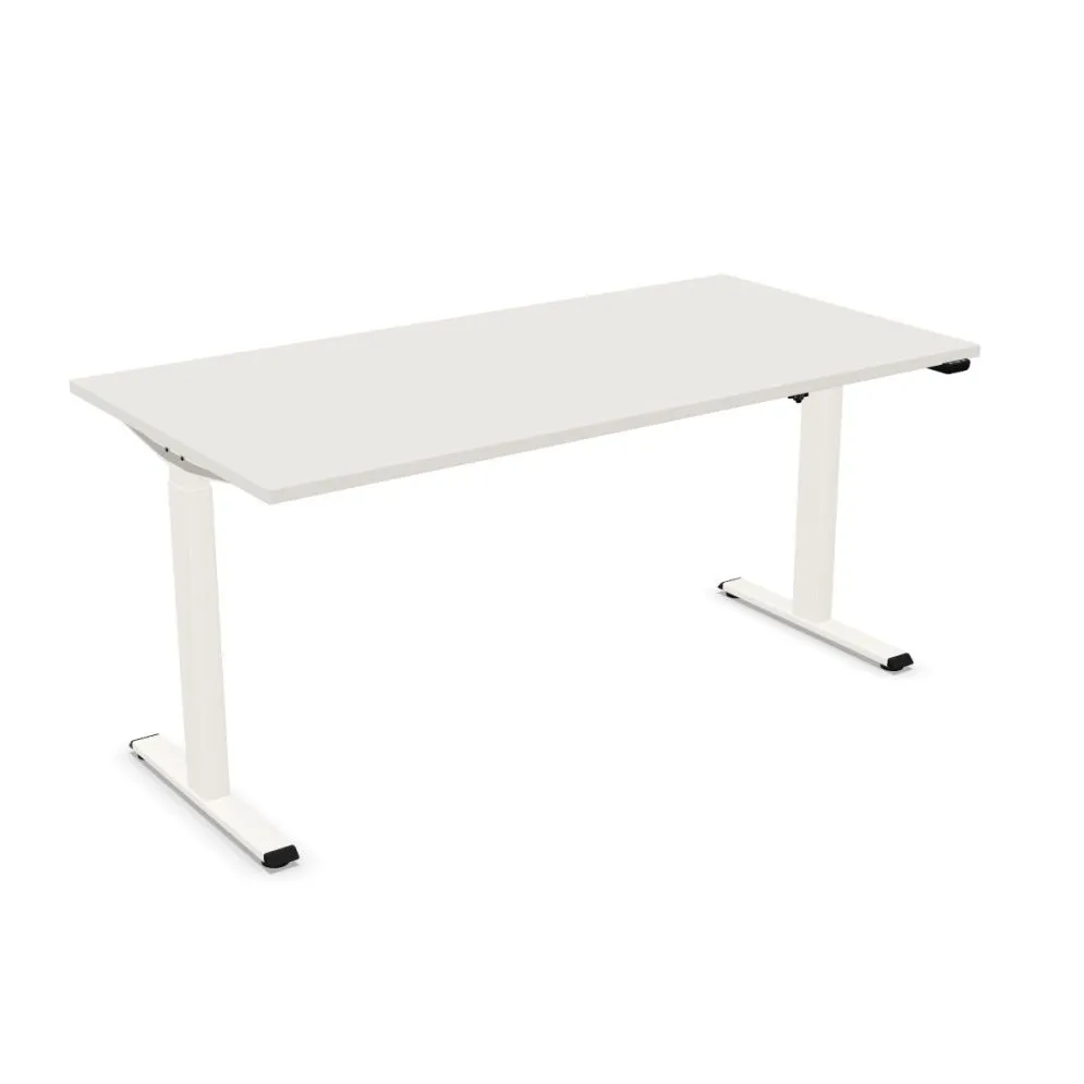 Biurko eCOMO 160x80cm platinum z regulacją nowoczesne I sklep meblowy MIRAT.