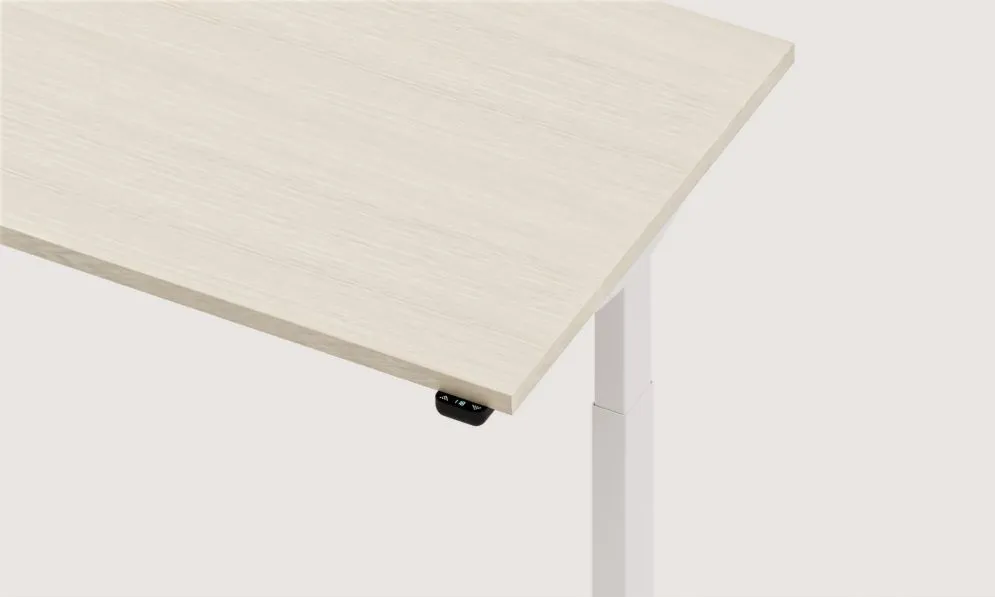 Biurko eCOMO 160x80cm platinum z regulacją nowoczesne I sklep meblowy MIRAT.