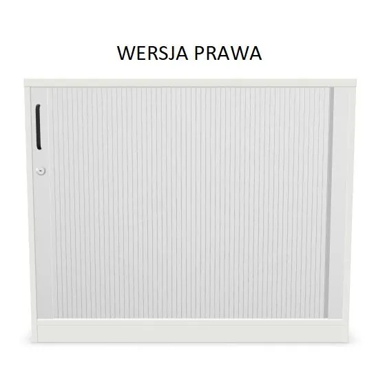 Szafka biurowa żaluzjowa EASY SPACE CABINET HRT 2-OH 100cm biała zamykana I sklep meblowy MIRAT.