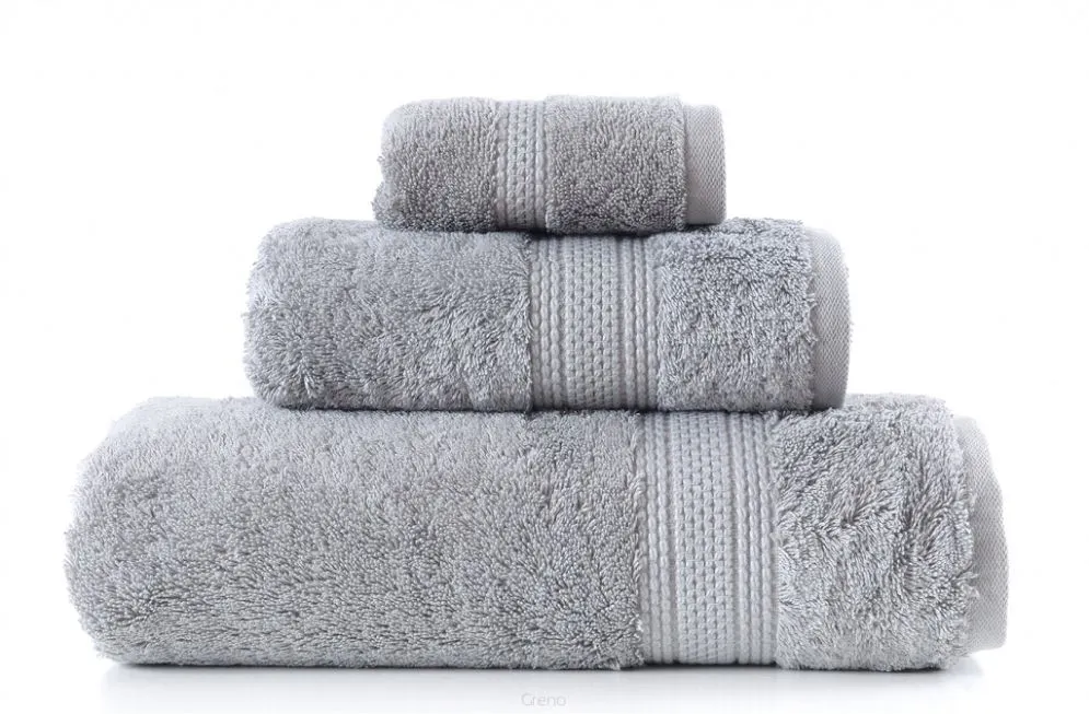 Szary ręcznik łazienkowy z bawełny egipskiej 30x50 EGYPTIAN COTTON Greno