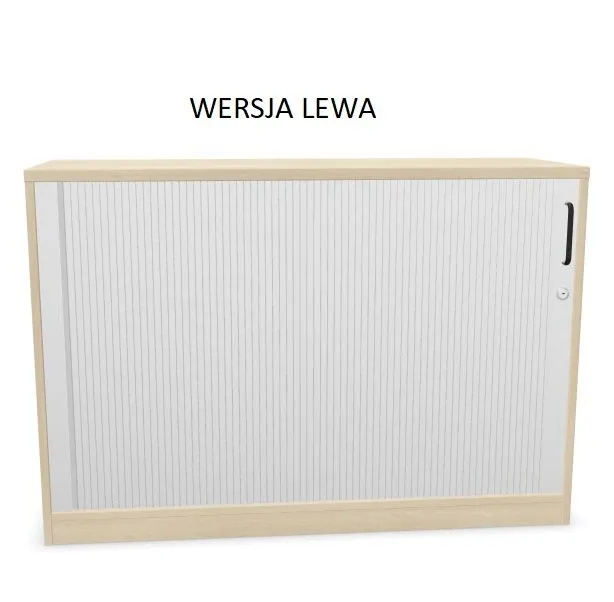 Szafka biurowa żaluzjowa EASY SPACE CABINET HRT 2-OH 120cm akacjowa zamykana I sklep meblowy MIRAT.