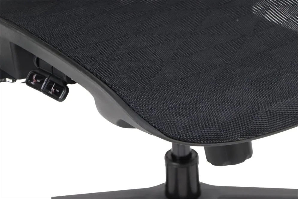 Fotel biurowy ERGONEW S1 czarny siatka z podłokietnikami 3D I sklep meblowy MIRAT.