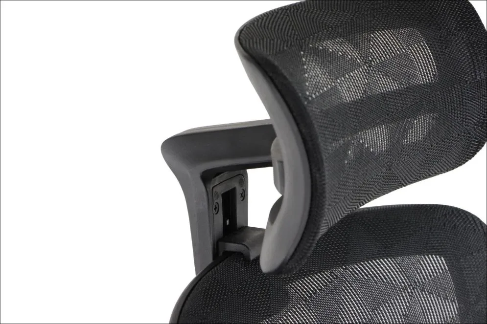 Fotel biurowy ERGONEW S1 czarny siatka z podłokietnikami 3D I sklep meblowy MIRAT.