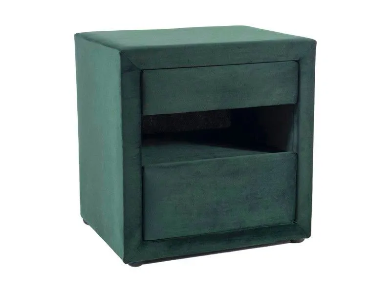 Szafka nocna ET-003 VELVET zielona do sypialni I sklep meblowy MIRAT. styl GLAMOUR