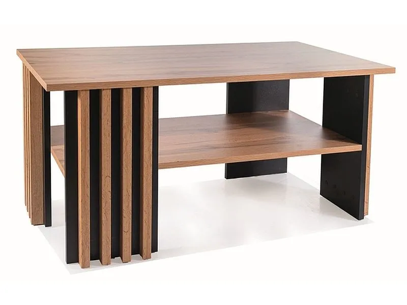 Ława EVITA 100x60 dąb artisan/czarna z półką I sklep meblowy MIRAT. styl LOFT