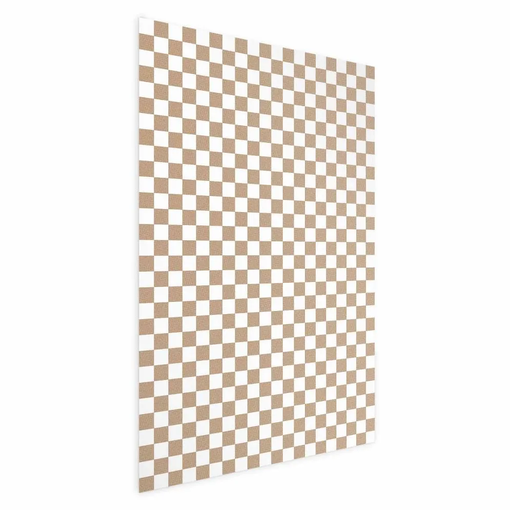Plakat Brązowa geometria 21x30 cm bez ramy z marginesem | MIRAT.