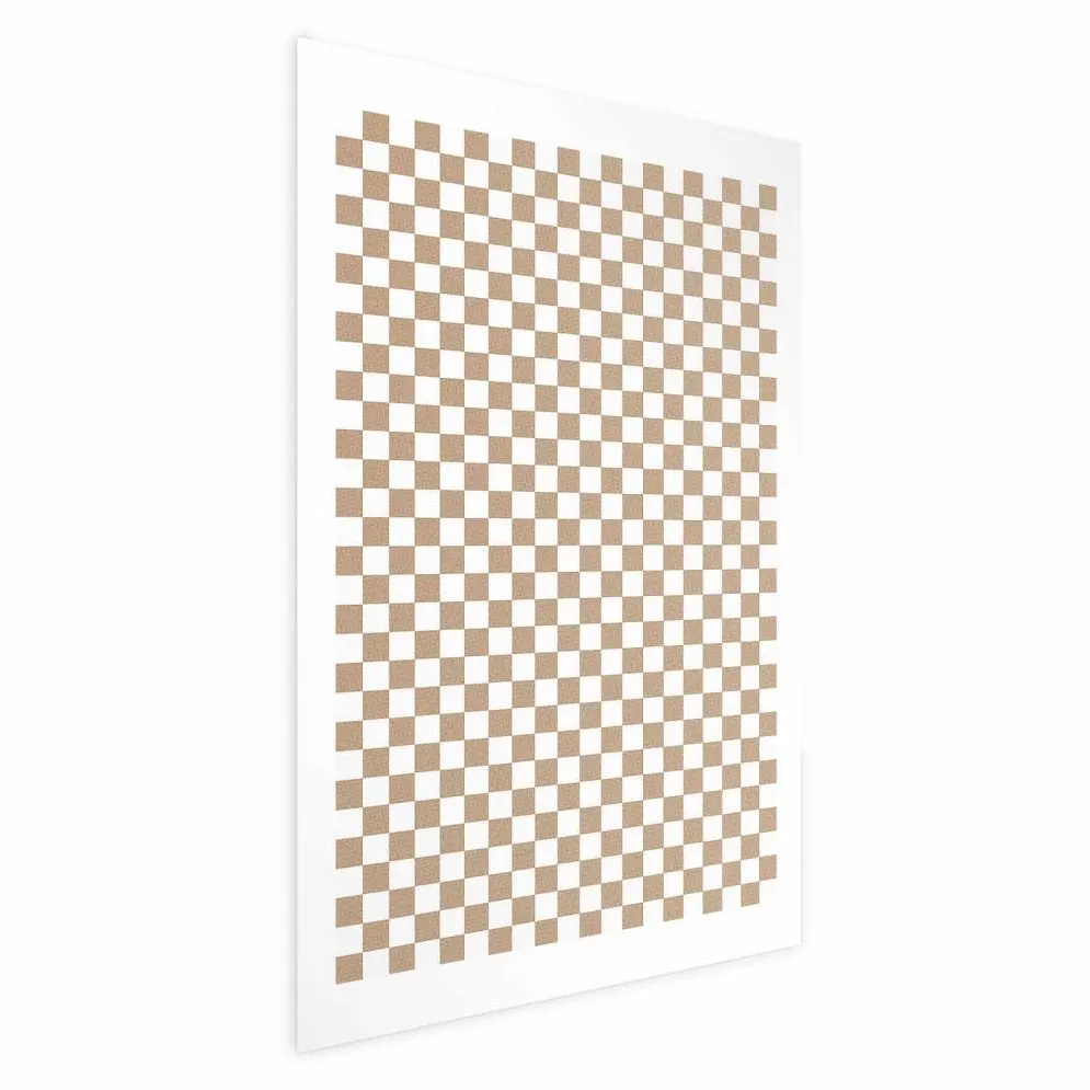 Plakat Brązowa geometria 29,7x42 cm bez ramy bez marginesu | MIRAT.