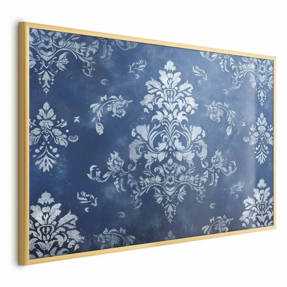 Plakat Retro ornament 30x21 cm z ramą złotą bez marginesu | MIRAT.
