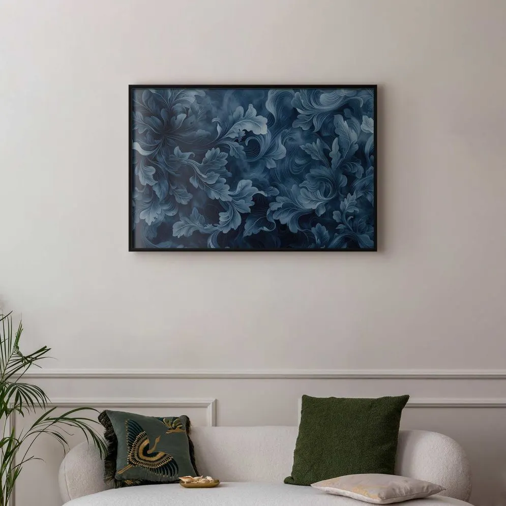 Plakat Abstrakcyjne ornamenty 42x29,7 cm z ramą czarną bez marginesu | MIRAT.