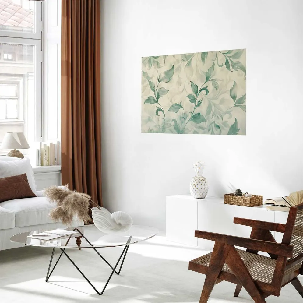 Plakat akwarelowe listki 60 x 40 cm bez ramy | MIRAT.  kolekcja f-H-10016-ao-a