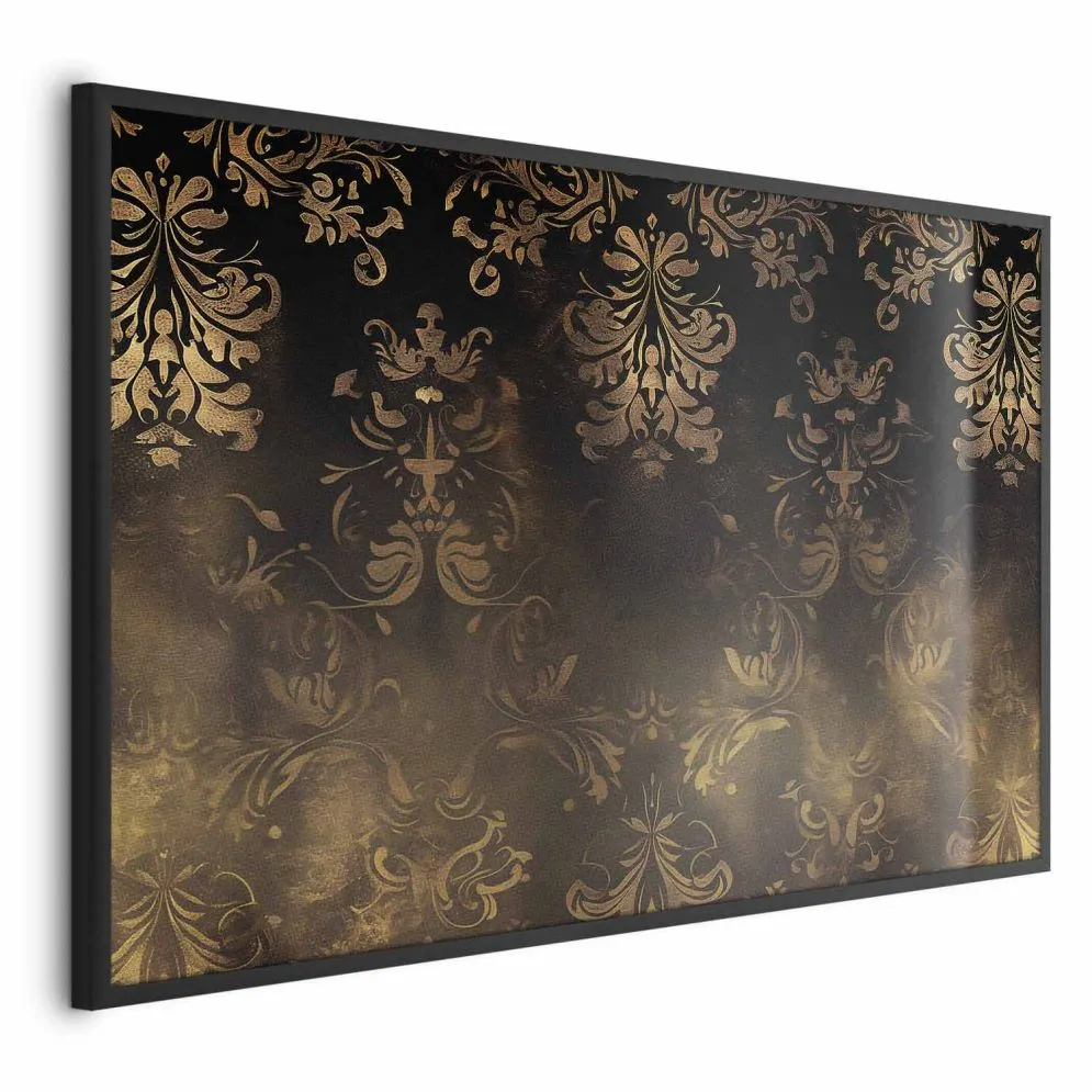 Plakat Barokowe wzory 42x29,7 cm z ramą czarną bez marginesu | MIRAT.