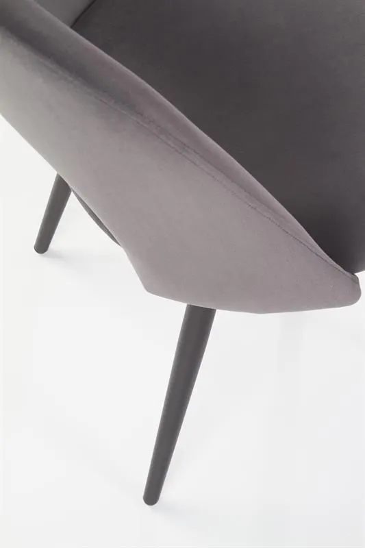 Krzesło K384 VELVET szare nowoczesne do jadalni | MIRAT. w stylu kolekcja