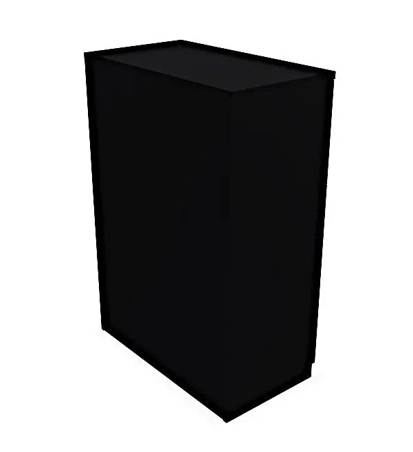 Komoda biurowa EASY SPACE CABINET 3D 80cm czarna zamykana I sklep meblowy MIRAT.