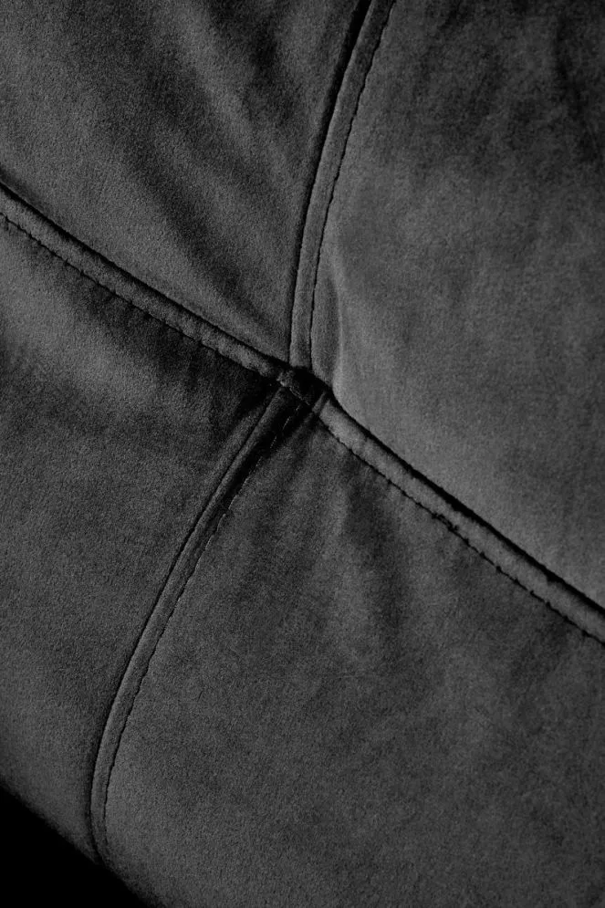 Fotel FELIPE 2 VELVET czarny z funkcją relaks | MIRAT. styl LOFT