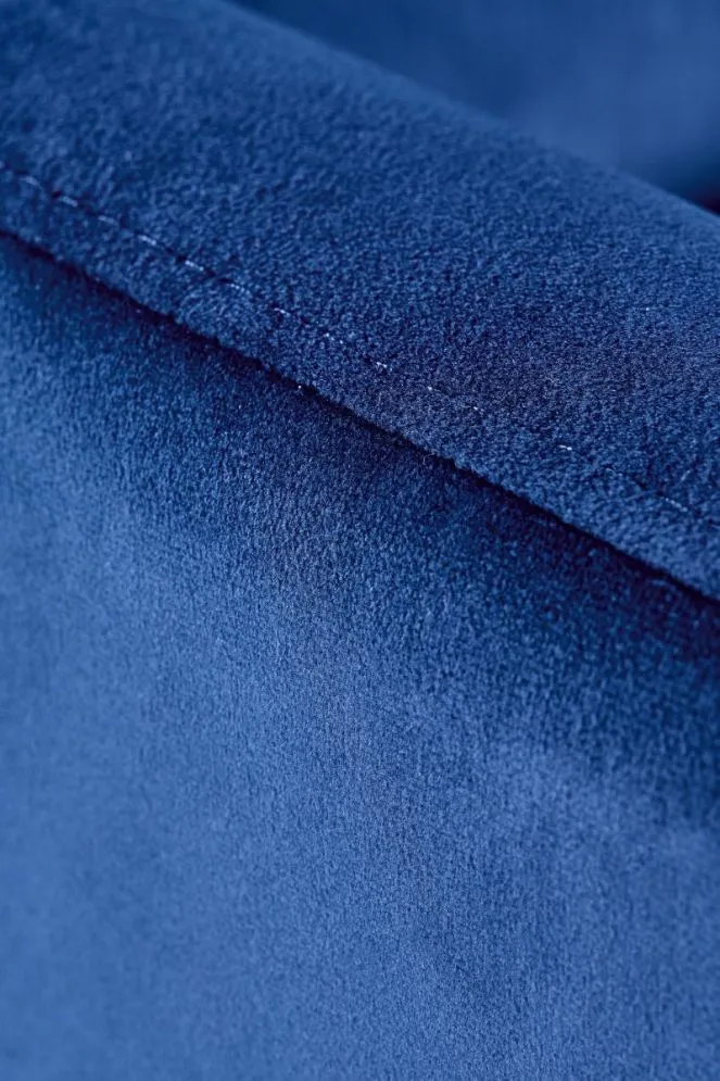 Fotel do salonu FELIPE 2 VELVET granatowy z funkcją relaks | MIRAT. styl LOFT