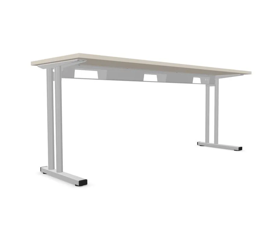 Biurko EASY SPACE C-LEG RC 180x60cm kaszmirowe do biura I sklep meblowy MIRAT.