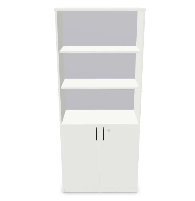 Regał biurowy EASY SPACE CABINET HO 5-OH 80cm biały zamykany I sklep meblowy MIRAT.