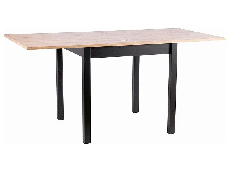 Stół rozkładany FLIP 80(160)x80 dąb artisan/czarny loftowy I sklep meblowy MIRAT. styl LOFT