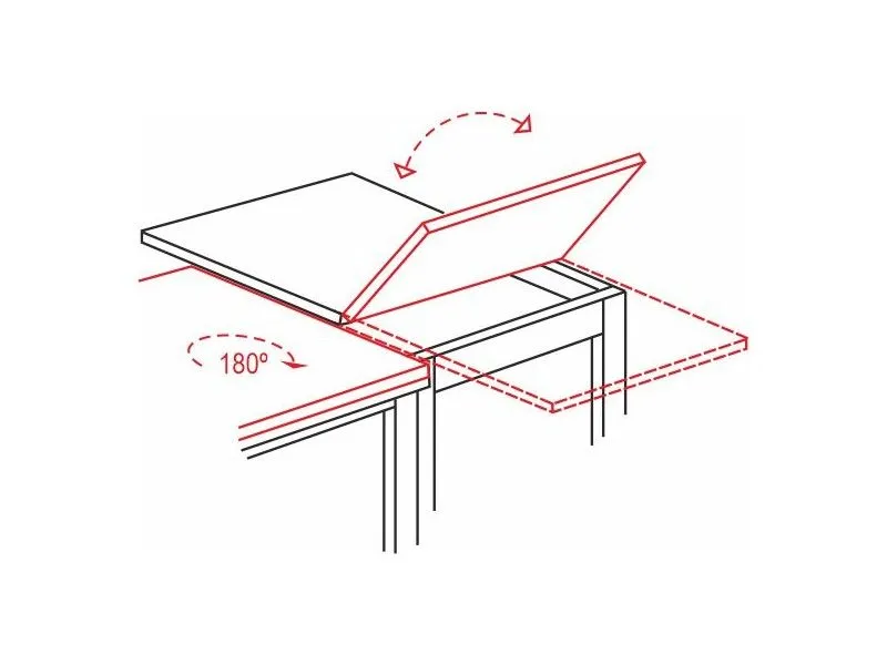 Stół rozkładany FLIP 80(160)x80 dąb artisan/czarny loftowy I sklep meblowy MIRAT. styl LOFT