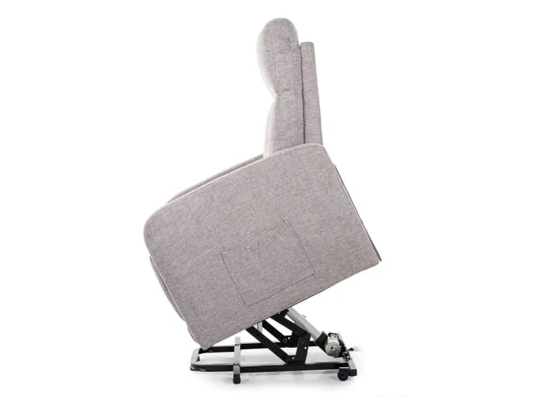 Szary fotel z funkcją pionizacji do małego salonu Otus II Brego | MIRAT