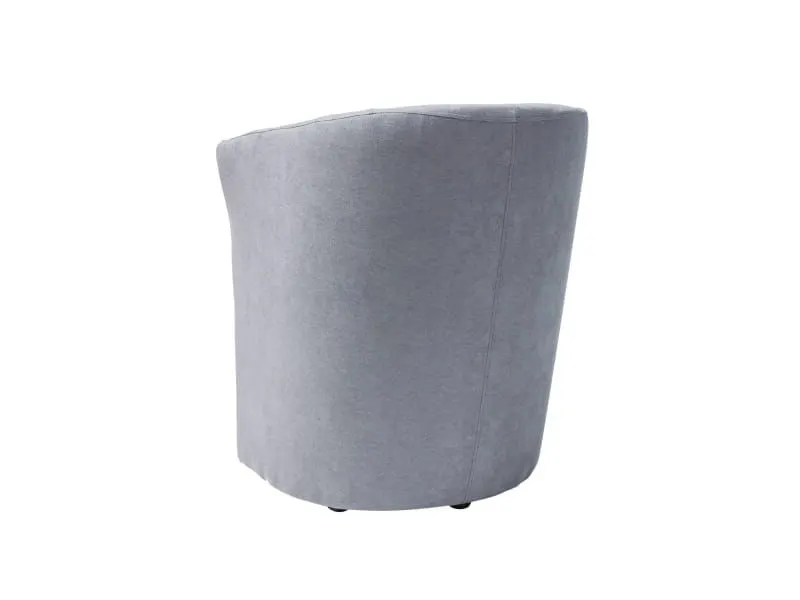 Jasnoszary fotel do salonu TM-1 Velvet | MIRAT  kolekcja TM