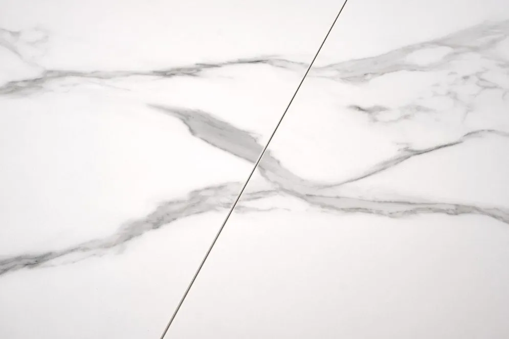 Stół rozkładany VIVALDI 160(200)x89 biały marmur w stylu glamour | MIRAT.