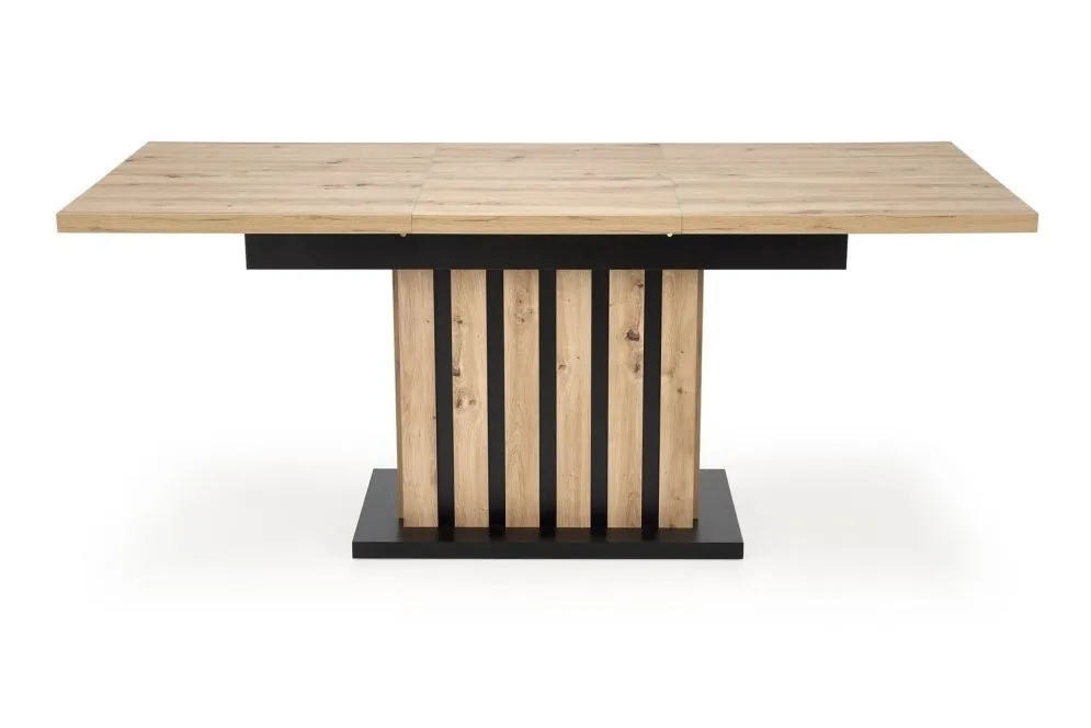 Stół rozkładany LAMELLO 160(210)x90 dąb artisan/czarny z lamelami I sklep meblowy MIRAT. styl LOFT