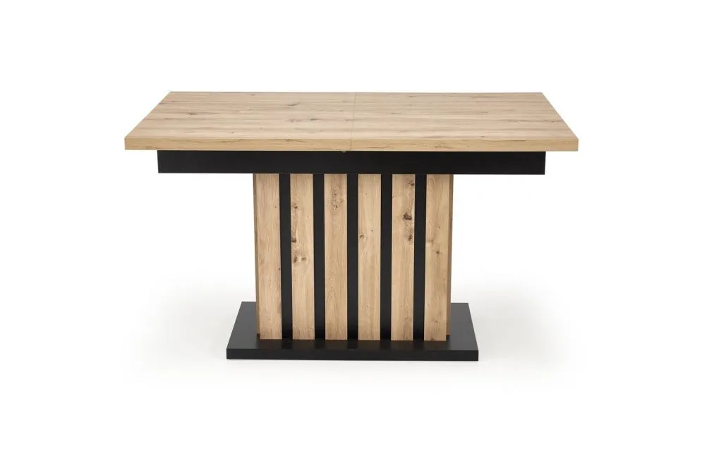 Stół rozkładany LAMELLO 160(210)x90 dąb artisan/czarny z lamelami I sklep meblowy MIRAT. styl LOFT