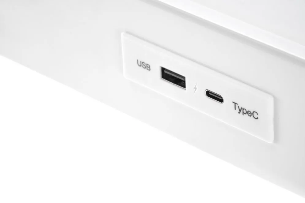 Biurko B52 białe z regulacją wysokości port USB I sklep meblowy MIRAT.