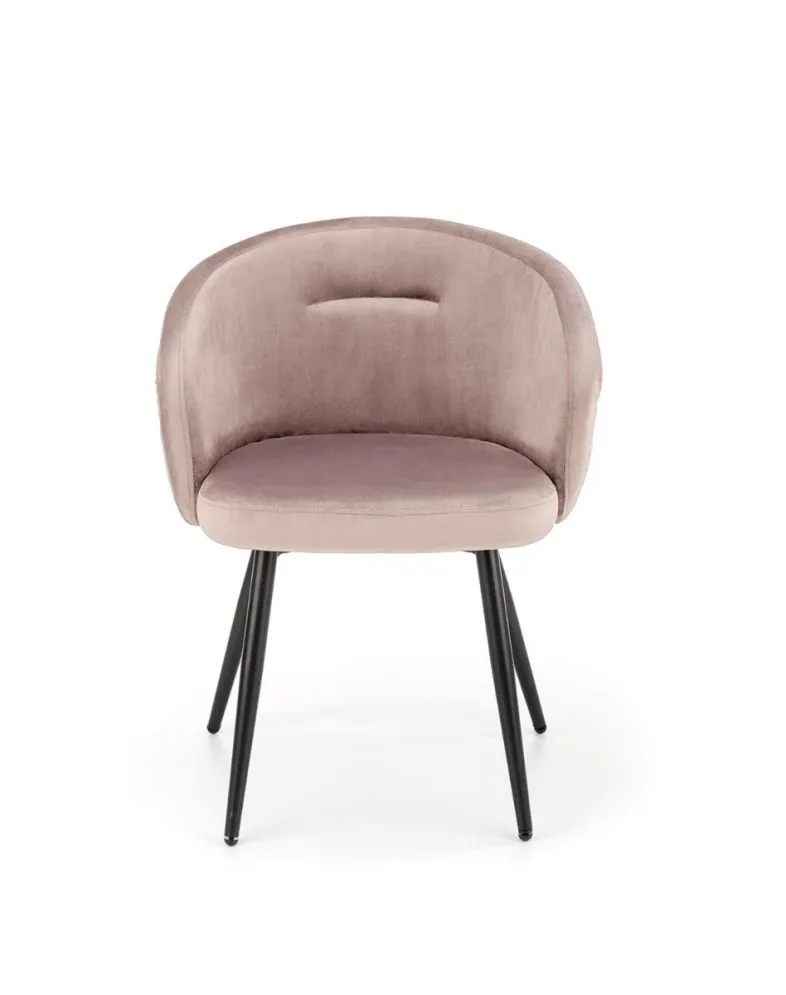 Krzesło tapicerowane K430 VELVET beżowe w stylu glamour I sklep meblowy MIRAT. styl GLAMOUR