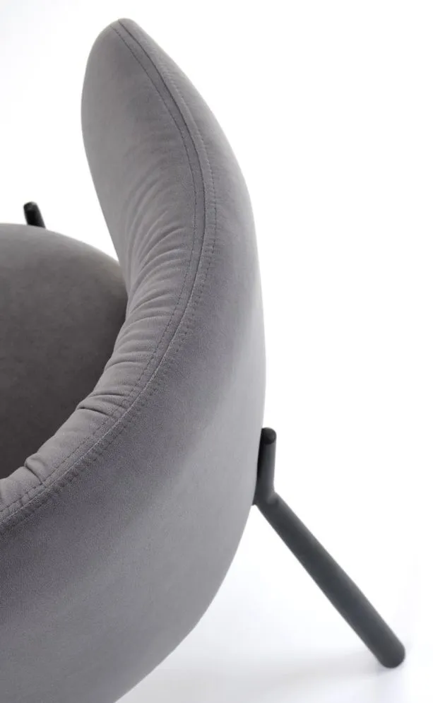 Krzesło tapicerowane K531 VELVET szare w stylu loftowym I sklep meblowy MIRAT. styl LOFT