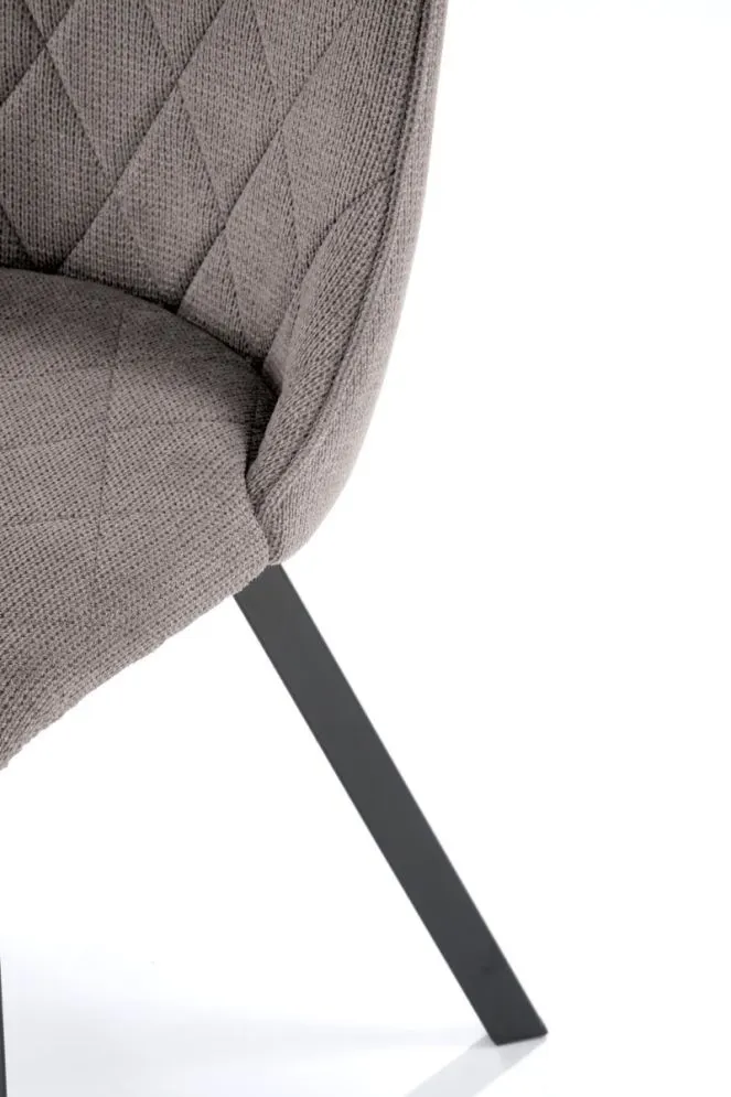 Krzesło tapicerowane K561 szare pikowane I sklep meblowy MIRAT. styl GLAMOUR, LOFT