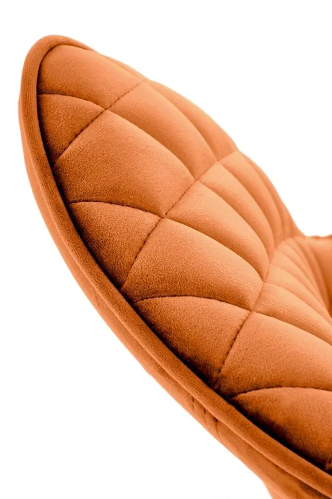 Krzesło tapicerowane K520 VELVET cynamonowe obracane loftowe I sklep meblowy MIRAT. styl GLAMOUR, LOFT