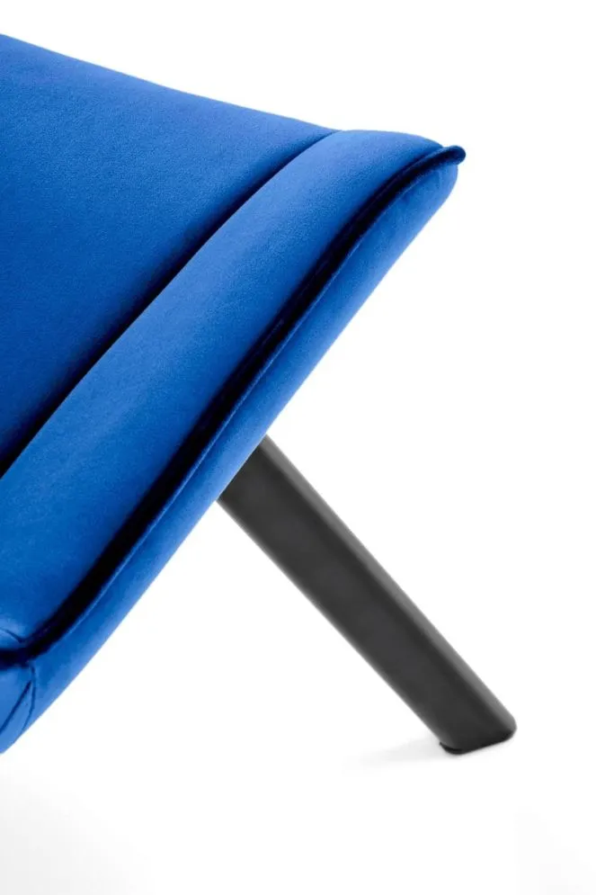 Krzesło tapicerowane K520 VELVET obracane granatowe pikowane I sklep meblowy MIRAT. styl GLAMOUR