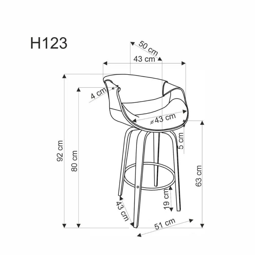 Hoker H-123 orzech/szary obrotowy I sklep meblowy MIRAT.