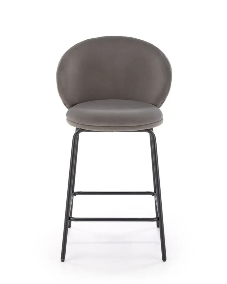 Hoker H-121 VELVET szary na metalowych nogach I sklep meblowy MIRAT. styl GLAMOUR, LOFT