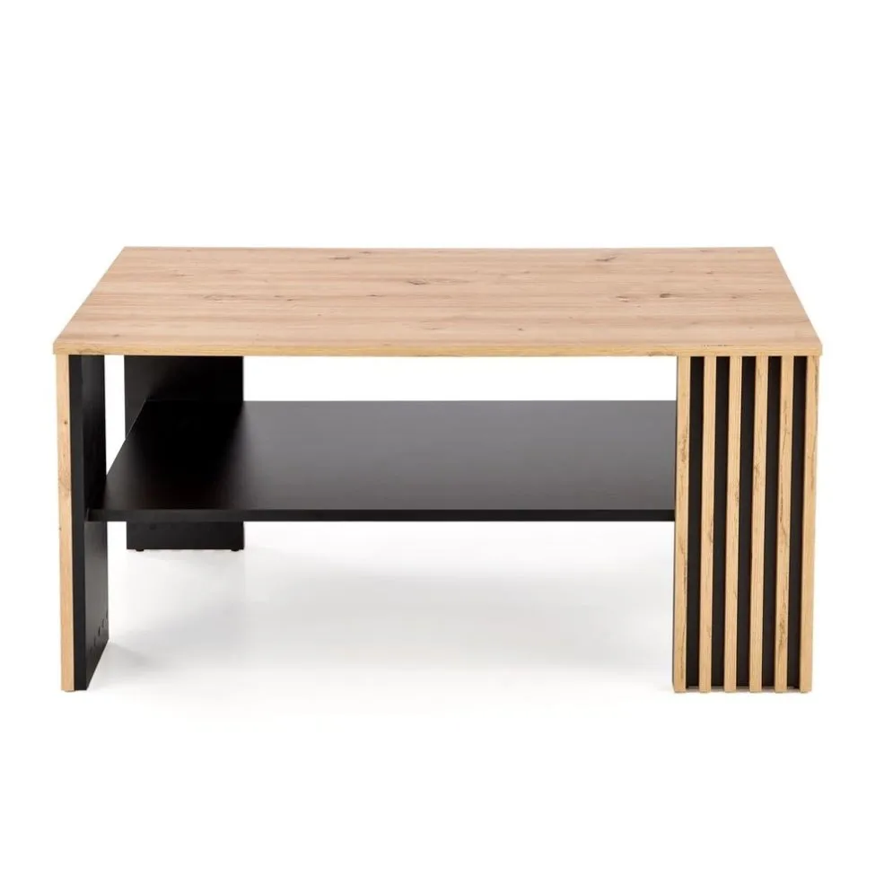Ława FEMINA 110x65 dąb artisan/czarna - powystawowa I sklep meblowy MIRAT. styl LOFT, SKANDYNAWSKI