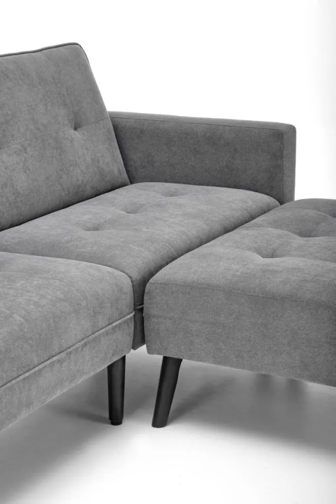 Sofa rozkładana CORNELIUS szara z podnóżkiem I sklep meblowy MIRAT.